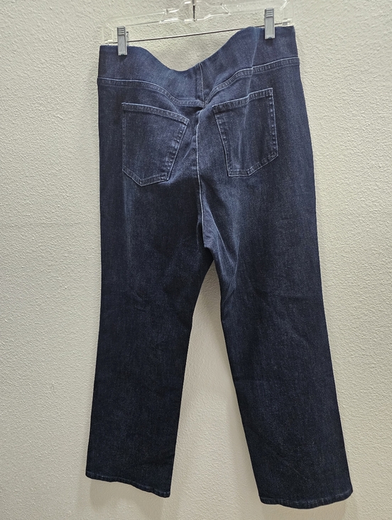 Soft Surroundings Navy Denim Bootcut Pull On Jeans size PL - Picture 4 of 4